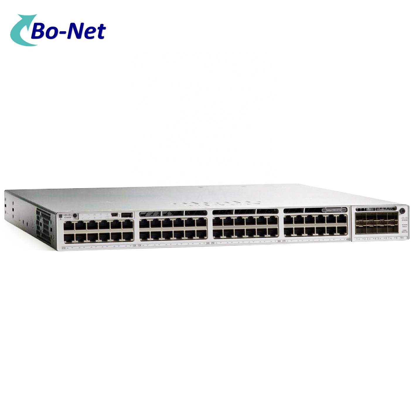 C9300-48P-A переключатель ДНК лицензии full POE PWR-C1-715WAC STACK-T1-50CM происхождения, Новинка
