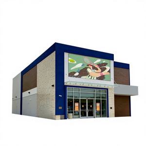 Pabellón de Tenis Interior de Acero Estructural Preconstruido, Resistente a la Intemperie, Sin Columnas, Vida Útil de 50 Años, Superficie Galvanizada, para Uso Municipal - Product Image 1