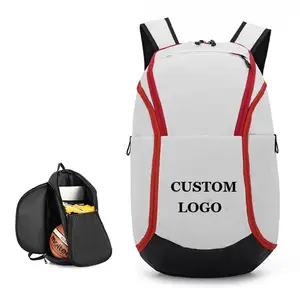 Waterproof nylon Casual Sport Travel Gym Basketball Youth Football Team Soccer bags Low MOQ Custom Logo Basketball Backpacks