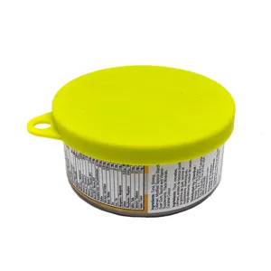 Pet Food Can Covers Universal Silicone Can Lids- 1 Size Fit 3 Standard Size Dog And Cat Can Tops BPA Free Food Grade