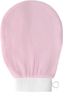 Viscose <b>Korean</b> <b>Exfoliating</b> <b>Mitt</b> Deep Body Scrub <b>Exfoliating</b> Glove <b>Exfoliating</b> Surface Skin Cells Care Shower Gloves Natural 2pcs - Product Image 2