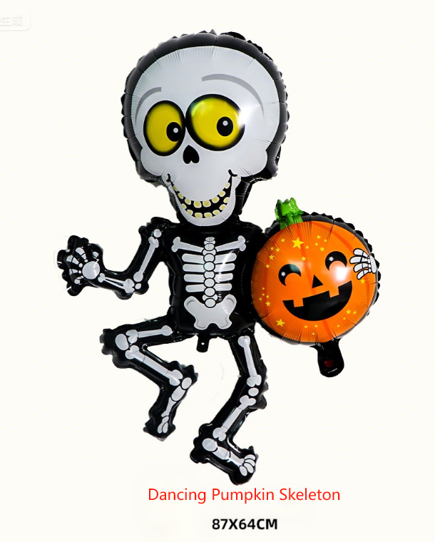 Dancing Pumpkin Skeleton