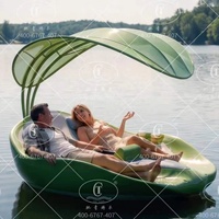 Bateau de plaisance électrique d'extérieur, catamaran de loisirs avec matériau PE, capacité de 300 kg pour 2-3 places