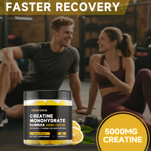 Gomme Monoidrato per Uomini e Donne - con <span class=keywords><strong>BCAA</strong></span>, Peptidi di Collagene, L-Taurina, Vitamina B12, D3, Creatina, Senza Glutine, ad Alto Contenuto Proteico per Adulti - Product Image 6