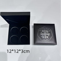 3pcs 4pcs 40mm Coins Gift Box Customize Color Square Velvet Coin Box Big Size Medal Badge Box