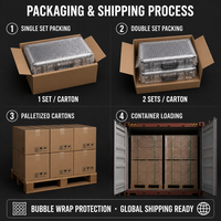 Coffret d'outils de réparation automobile 266 pièces OEM, comprenant clés à cliquet, douilles, clés à molette et outils combinés