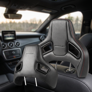 SSCUS ORIFIX High Tech PU Leather Racing Seat Headrest <b>Plug</b>-In Lightweight Car Accessory - Product Image 1