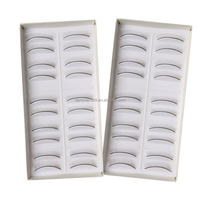 DAMMAN 10 paires de faux cils souples naturels pour la pratique, bandes d'entraînement pour débutants, outils de formation pour la greffe de cils