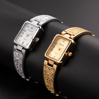 Montres-bracelets de luxe de marque supérieure en or et argent, à quartz, avec bracelet en métal, pour femmes, élégantes, cadeau pour dames, Reloj Mujer