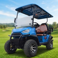 Voiture de golf vintage 60V à longue portée avec sièges réglables, commande intelligente, pour complexe hôtelier, jardin, dune, aéroport, buggy sportif, voiturette de club