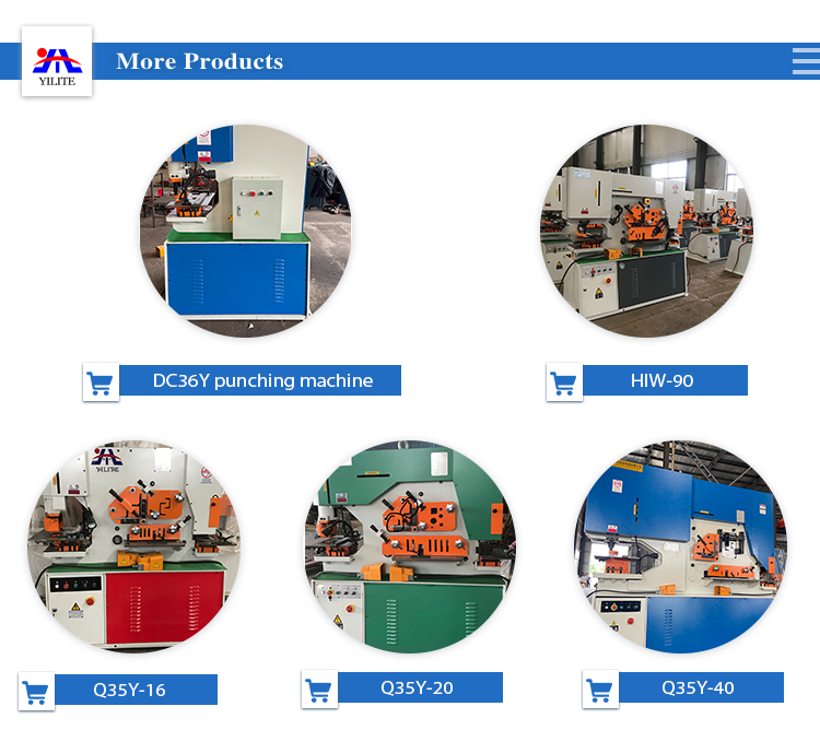 Factory inventory Q35Y series steel ironwork hydraulic steel punching