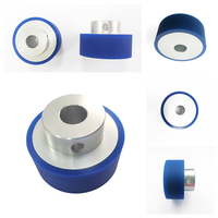 Roue AGV en polyuréthane personnalisée, roue en PU à moyeu en aluminium à dureté Shore réglable pour robot mobile AMR, transport en usine automatisée