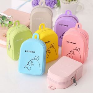 Custom Factory Price Cartoon Mini Schoolbag-Shaped Silicone Coin Bag Wallet Small Zipper Storage <b>Purse</b> Novelty Kids Gifts - Product Image 2