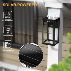 Lampe murale LED solaire super lumineuse pour cour, patio, allée, éclairage décoratif paysager, lumière solaire de jardin extérieure - Product Image 3