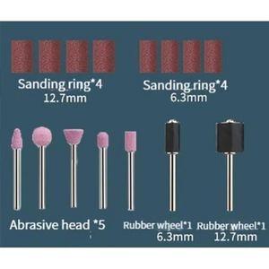 Ensemble de forets à ongles Kangxin, 15 pièces, têtes de polissage et de ponçage avec anneaux de ponçage pour manucure et pédicure - Product Image 2