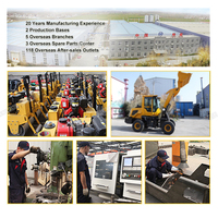 Hengwang ZL 920 1.5t Wheel Loader Backhoe Loader dengan Mesin Weichai Pompa/Motor Hidrolik Eaton untuk Konstruksi dan Transportasi