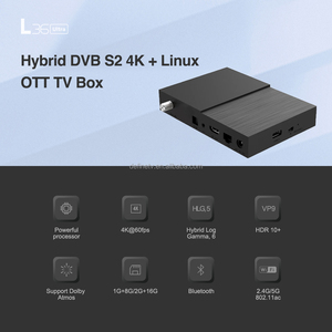 Boîtier TV intelligent hybride <span class=keywords><strong>DVB</strong></span> S2 4K quadricœur de haute qualité DEFINE L36 Ultra WiFi6 BT5.4 UHD 100M/LAN Lecteur multimédia H.265 Linux 4.9 - Product Image 3