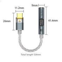 Convertisseur audio DAC haute performance amélioré USB-C vers prise casque 3,5 mm (pour téléphones mobiles, ordinateurs portables et tablettes)