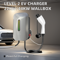 Chargeur mural pour véhicule électrique Chet New Type 2 EV 7kW, étanche, AC avec câble de 5 m