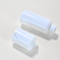 Flacon pompe sans air rechargeable en plastique PP de 15 ml, 30 ml, 50 ml, avec fermeture à vis, impression sérigraphique, couleur personnalisée pour l'emballage de produits cosmétiques et de soins de la peau