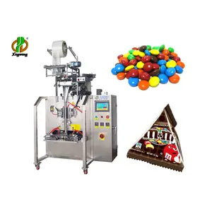 Automatische Verpackung Triangle Bag Erdnuss Schokoladen bohnen Candy Tri angular Bag Packing Machine