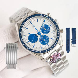 Top-grade Classic Stainless Steel <b>Case</b> Chronograph Multi-functional Waterproof Automatic Mechanical Men's <b>Watch</b> - Product Image 3
