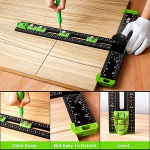 T Type <b>Combination</b> <b>Square</b> 12 Inch Plastic Level Measuring Tool For Woodworking And Carpentry - Product Image 5