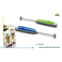 Mixeur plongeant électrique rechargeable RONDA, moteur en cuivre, batterie 1500 mAh, double fouet, mousse de lait, mousseur à café, portion individuelle