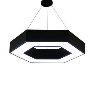 Modern LED Pendant <b>Light</b> Gold Stainless Steel <b>Office</b> <b>Ceiling</b> Lamp 3500K Warm White Dimmable Switch Control Adjustable Height - Product Image 2