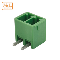 Haute précision en laiton PCB bornier en-tête 3.96mm pas vert boîtier enfichable étain plaqué à Angle droit fil câble connecteur