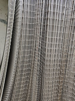 Grillage soudé en acier inoxydable 304 pour renforcement de construction, maille 2x2 4x4, pour contrôle des inondations et murs de soutènement
