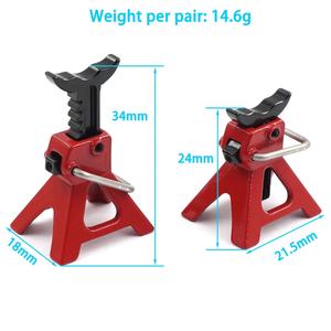 1/18 regolabile in altezza 1/24 RC Crawler TRX4M SCX24 AX24 <span class=keywords><strong>FMS</strong></span> FCX24 TRX-4M metallo Jack stand sollevamento Rack strumenti di riparazione metallo TRX-4M - Product Image 4