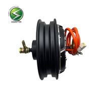 Moteur CC sans balais QSMOTOR 10" V4 3000W (puissance de crête 9000W) avec double capteur Hall, 16 axes, rapport de réduction 200, 2.15J