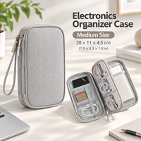 Sac Organisateur Électronique Multifonctionnel avec Étui de Rangement Épaissi pour Câbles, Écouteurs, Chargeurs, Batteries Externes et Câbles de Données USB