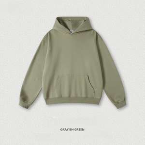 Small <b>Bulk</b> Customization 500gsm Heavyweight Oversized Pullover French <b>Terry</b> Streetwear Men's Hoodies - Product Image 3