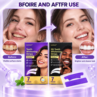 Nouveau produit : Bandes blanchissantes pour dents, kit de blanchiment dentaire sans danger pour l'émail, pour les taches de café et les dents sensibles des fumeurs