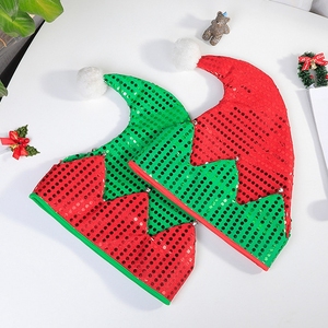 Disfraz Navideño de Duende con Lentejuelas, Gorro de Papá Noel, Regalos para Niños, Poliéster+PET, 30x40cm - Product Image 5