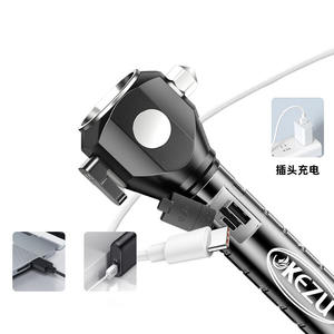 Marteau d'évacuation d'urgence Super Bright Rechargeable LED Flashlight Window Breaker Seatbelt Cutter for <span class=keywords><strong>Car</strong></span> <span class=keywords><strong>Camping</strong></span> Work Light - Product Image 4