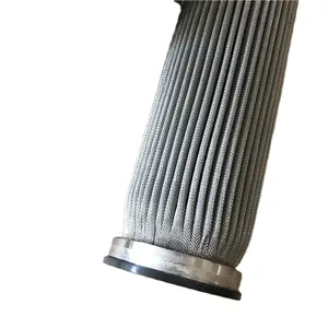 Ss 304 ss316L logam sintered baja nirkarat elemen filter berlipat 0.2 mikron DOE