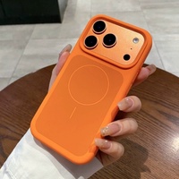 Coque de téléphone magnétique en silicone liquide de haute qualité pour iPhone 17 16 15 14 13 Pro Max, protection antichoc