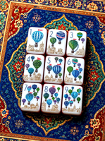 Tuiles de Mahjong en Acrylique de Luxe à 7 Couches, Haute Qualité, Portables, Durables, Résistantes à l'Eau, Motif Personnalisé Walk Me, Ensemble de 160 Pièces