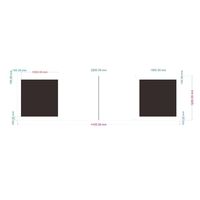 Tapis de calibrage pour caméra de voiture 360°, tissu de calibrage en grille 50g pour système DVR panoramique 3D à œil d'oiseau pour automobile