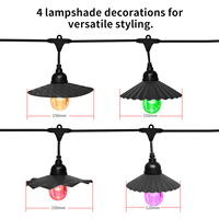Luces LED RGBW para Exteriores, DC24 36V UCS2905 IP65, Bombillas LED Impermeables, Guirnalda de Luces Comercial para Decoración de Jardín y Fiestas