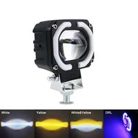 4x4 Offroad 4 pouces 30W LED lampe de travail phares 12-80V double couleur moto projecteur phare brouillard conduite lumière 30 + commentaires