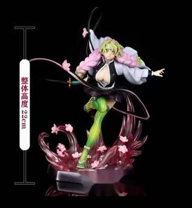 ฟิกเกอร์สาวซามูไรผมเปียสีชมพูในฉากซากุระ ฐานพีวีซี ขนาด 1:12 พร้อมฟังก์ชั่นเป่าลม ของสะสมโมเดลการ์ตูน - Product Image 1