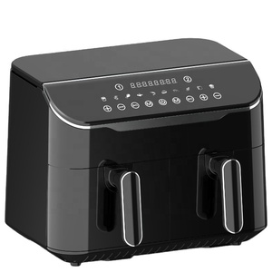 Nueva Freidora de Aire de Doble Zona 4L+4L Antiadherente con 2 Cestas para Cocinar en Casa, Freidora de Aire de Doble Compartimento de Última Generación 4L+4L - Product Image 4