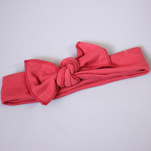 Diademas de algodón con lazo para mujer, diademas elásticas de estilo dulce en rojo, rosa, amarillo, burdeos y beige - Product Image 5