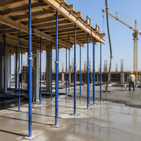 Étai de coffrage télescopique réglable en acier pour dalles et poutres en béton dans la construction