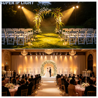 Projecteur PAR LED 24x10W RGBW 4-en-1 DMX512 avec boîtier en aluminium moulé sous pression, CRI élevé 80, contrôle sonore pour KTV et soirées