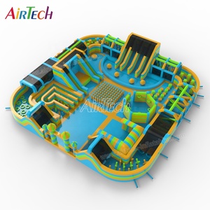 Bán chạy nhất khổng lồ nhảy lâu đài Inflatable chơi Thế giới trung tâm chơi khu vực lâu đài bouncy sân chơi trong nhà với Slide lớn - Product Image 6